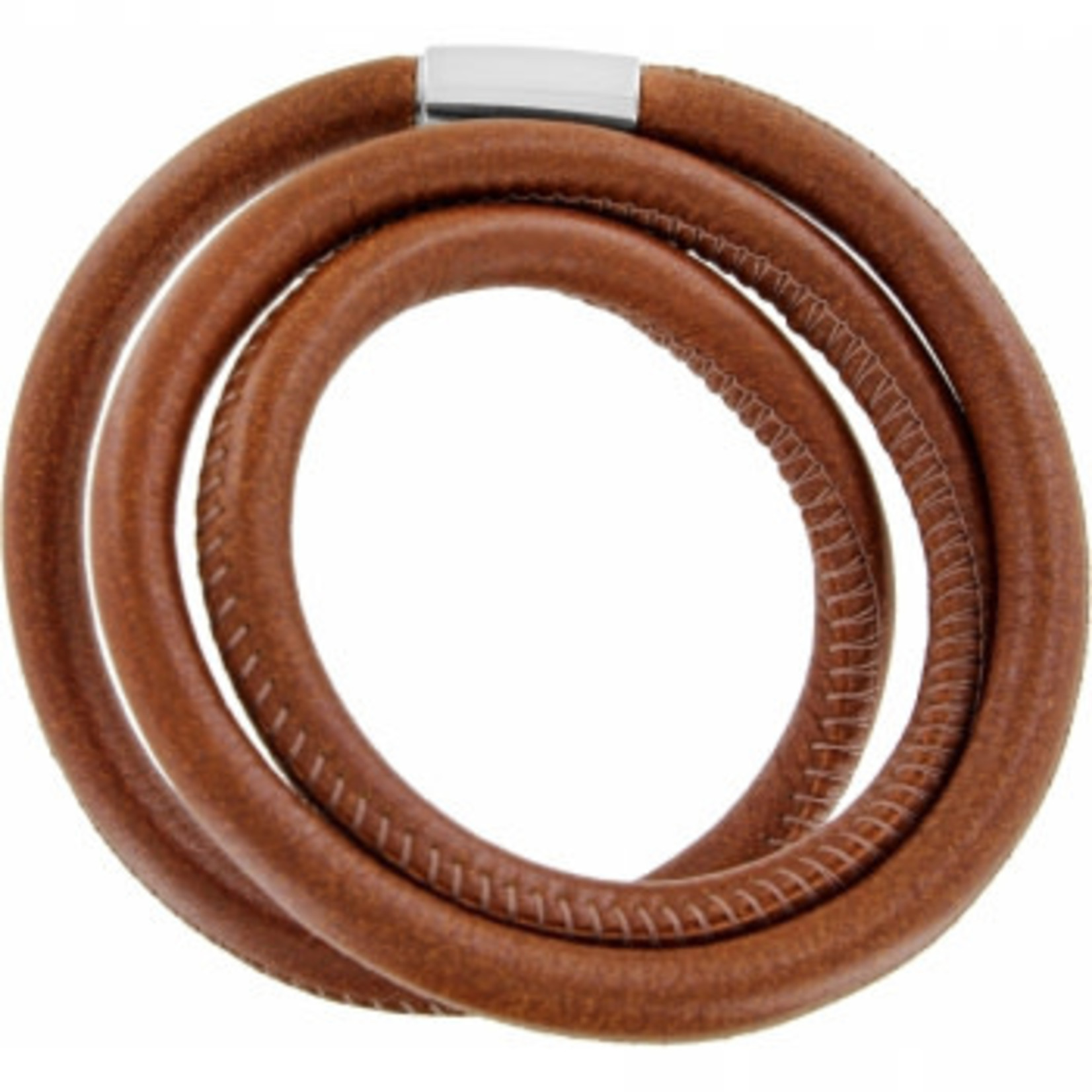 Brighton Woodstock Triple Leather Bracelet Bran