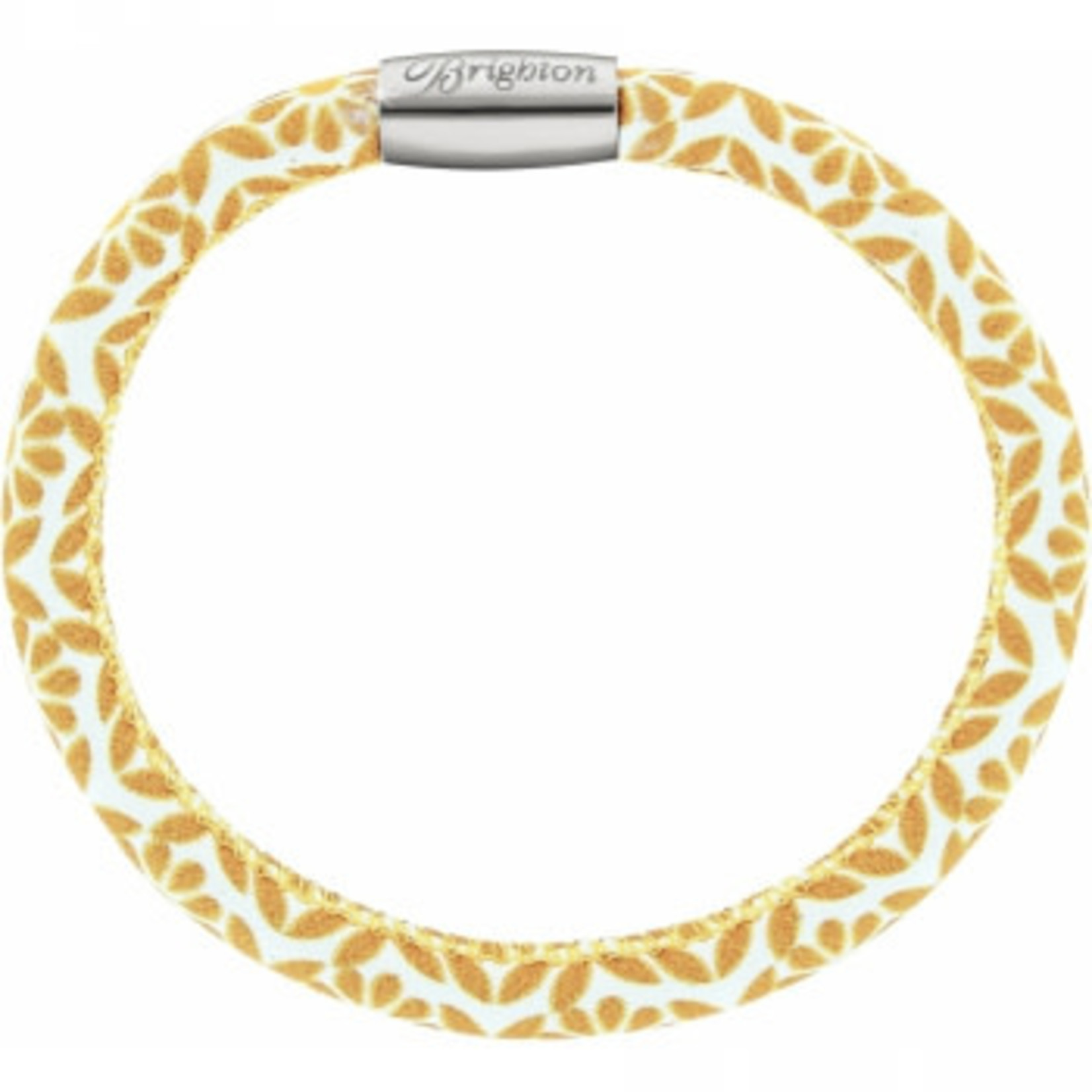 Brighton Woodstock Single Leather Bracelet Marigold Twiggy S/M
