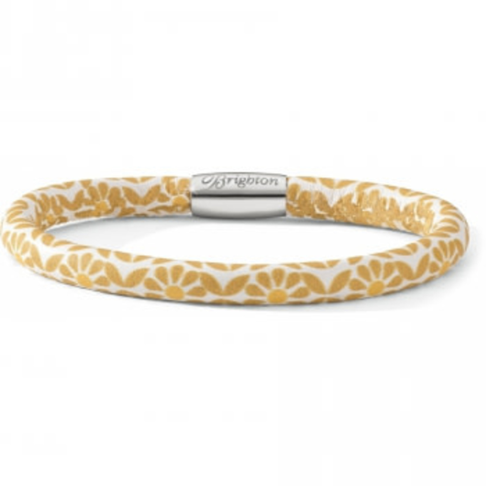 Brighton Woodstock Single Leather Bracelet Marigold Twiggy S/M