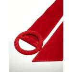 Italian’s Leather Serraje Nivea Suede Leather Belt in Red