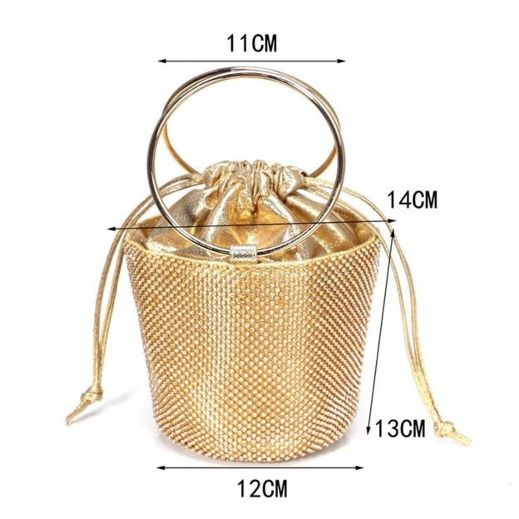 Korelo Bucket Bag in Metallic Silver