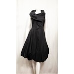 Samuel Dong Wired SD LOGO Neck Sleeveless Bubble Dress in Black