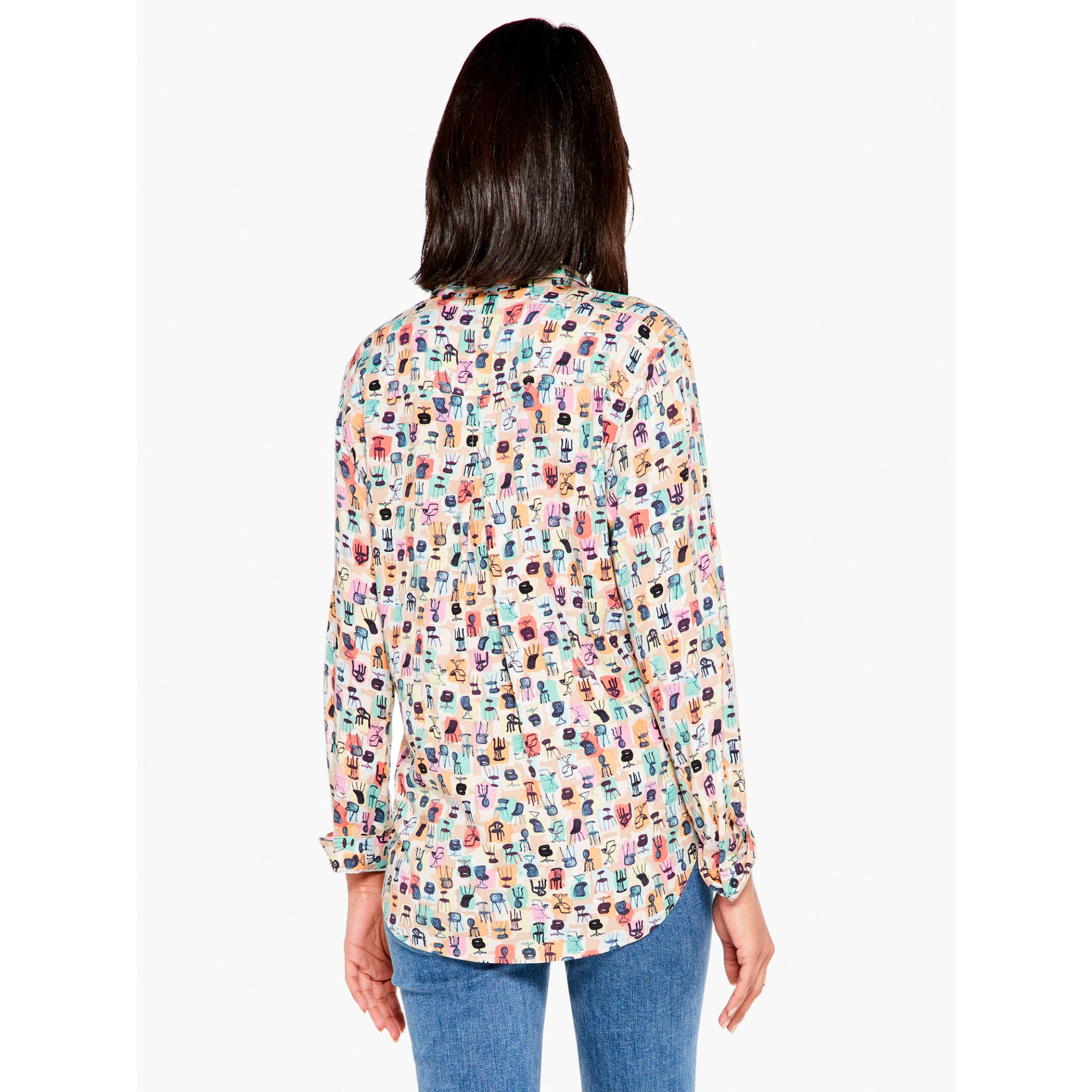 Have a Seat Live In Shirt in Green Multi