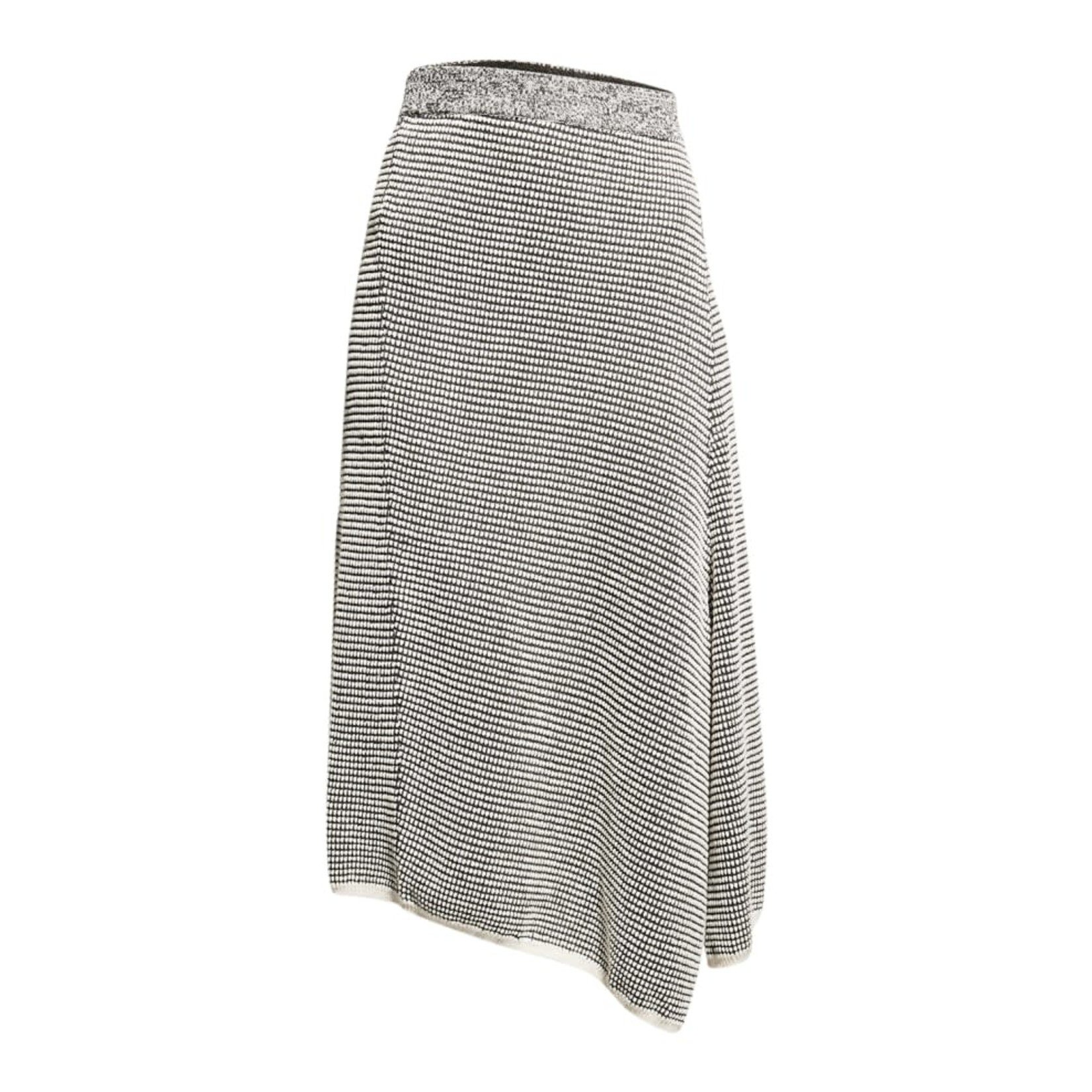 Nic+Zoe Pixel Asymmetric Knit Midi Skirt