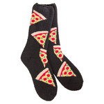 World's Softest Cozy Crew Socks- Pizza