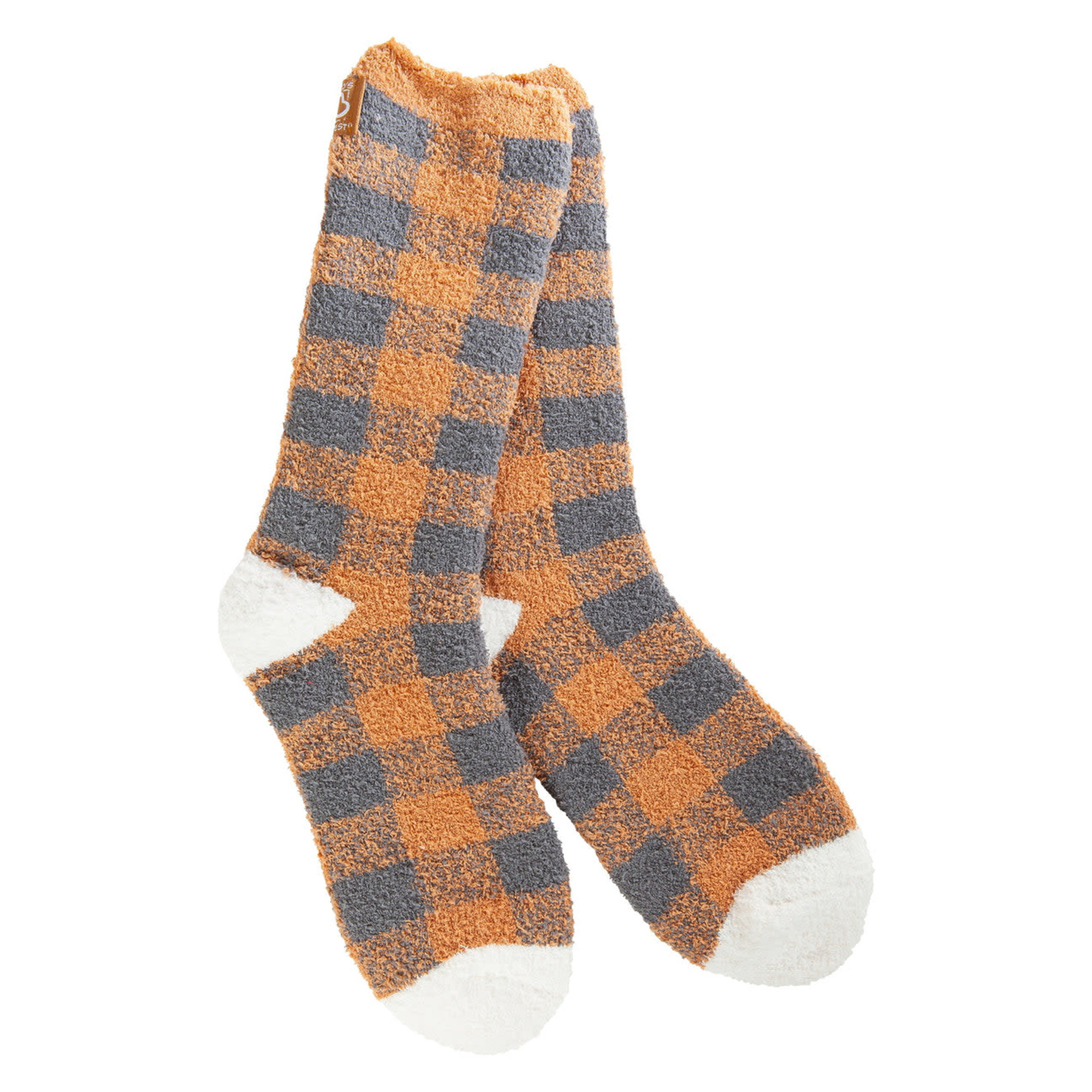 World's Softest Cozy Crew Socks - Fall Gingham