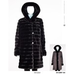 Nikki Jones Reversible Faux Fur Lola Coat In Black