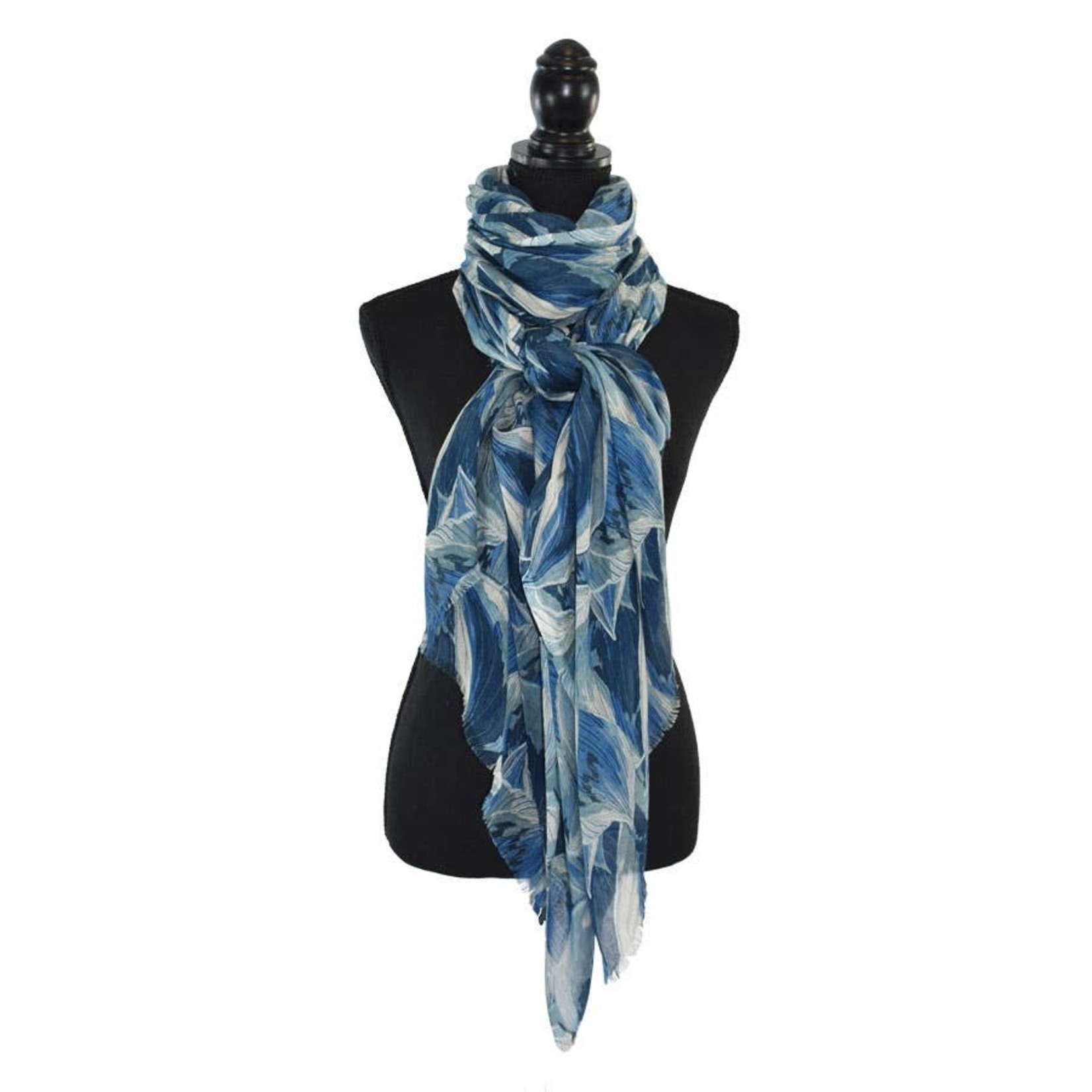 Drake Abstract Scarf in Blue