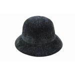 Jeanne Simmons Chenille Bucket Large Brim Hat in Black