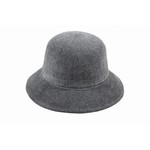 Jeanne Simmons Chenille Bucket Large Brim Hat in Grey
