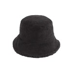 Jeanne Simmons Corduroy Bucket w/ Shearling Lining in Black