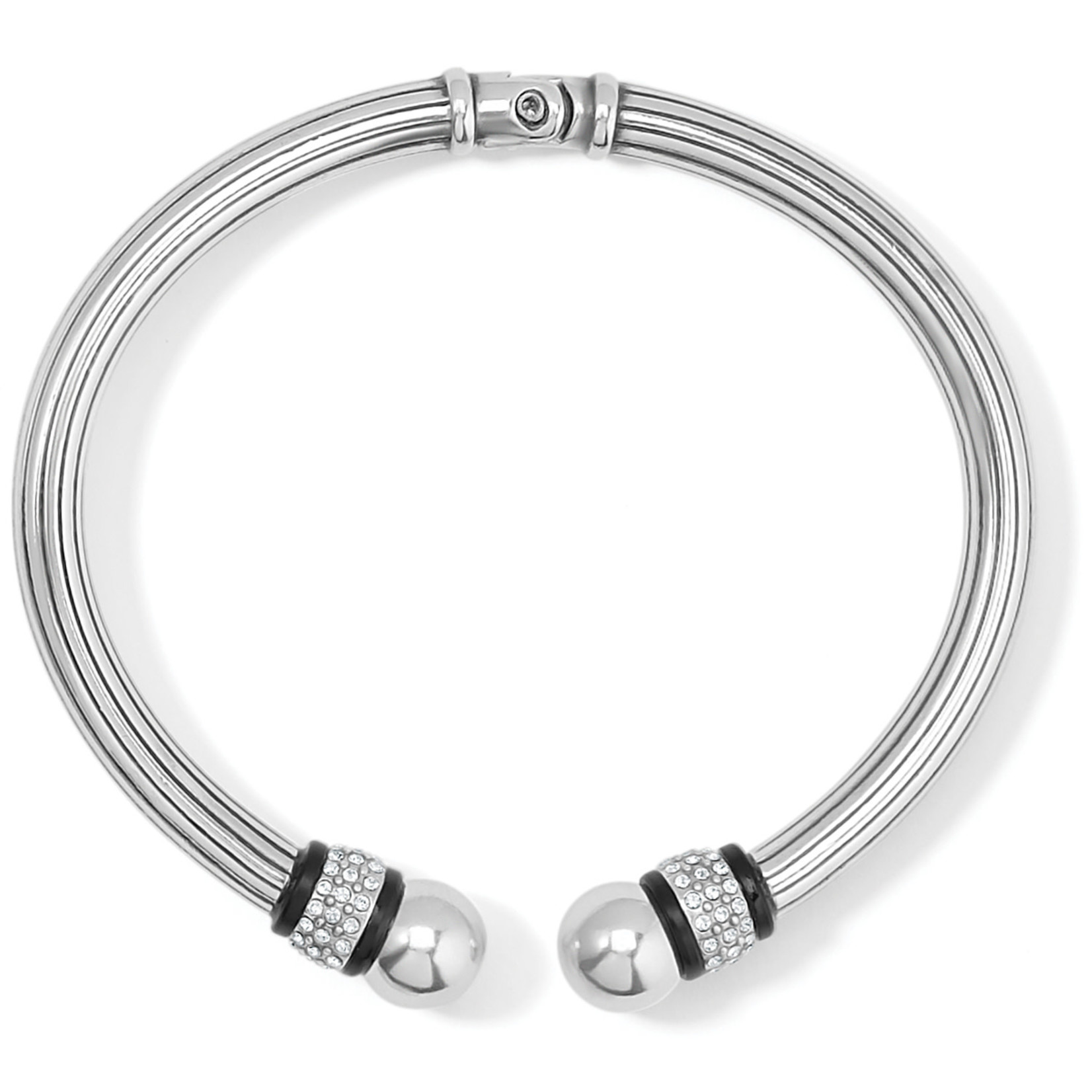 Brighton Meridian Black Open Hinged Bangle