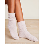 Barefoot Dreams CozyChic Dusty Rose/White Heathered Socks