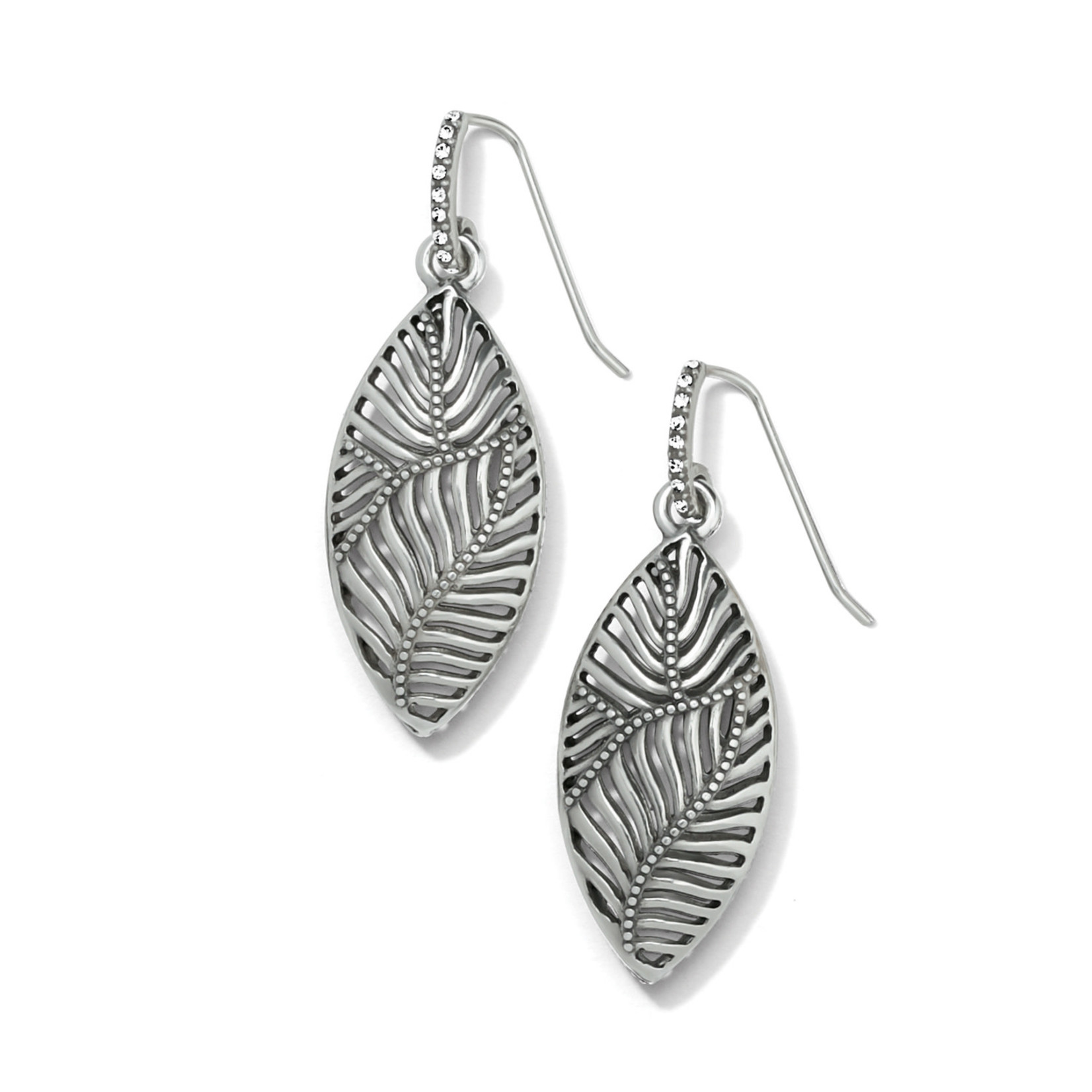 Brighton Palmetto Silver French Wire Earrings
