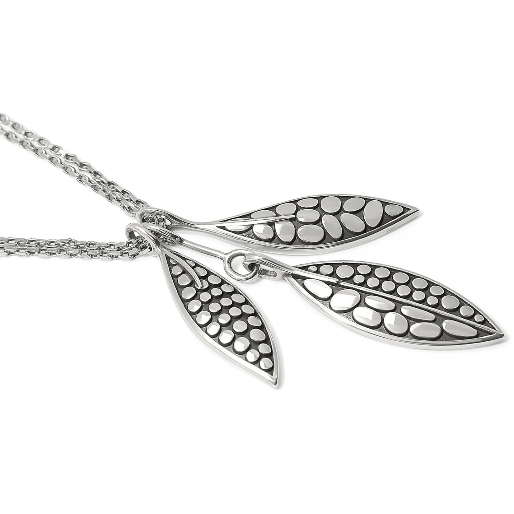 Brighton Pebble Leaf Convertible Trio Necklace
