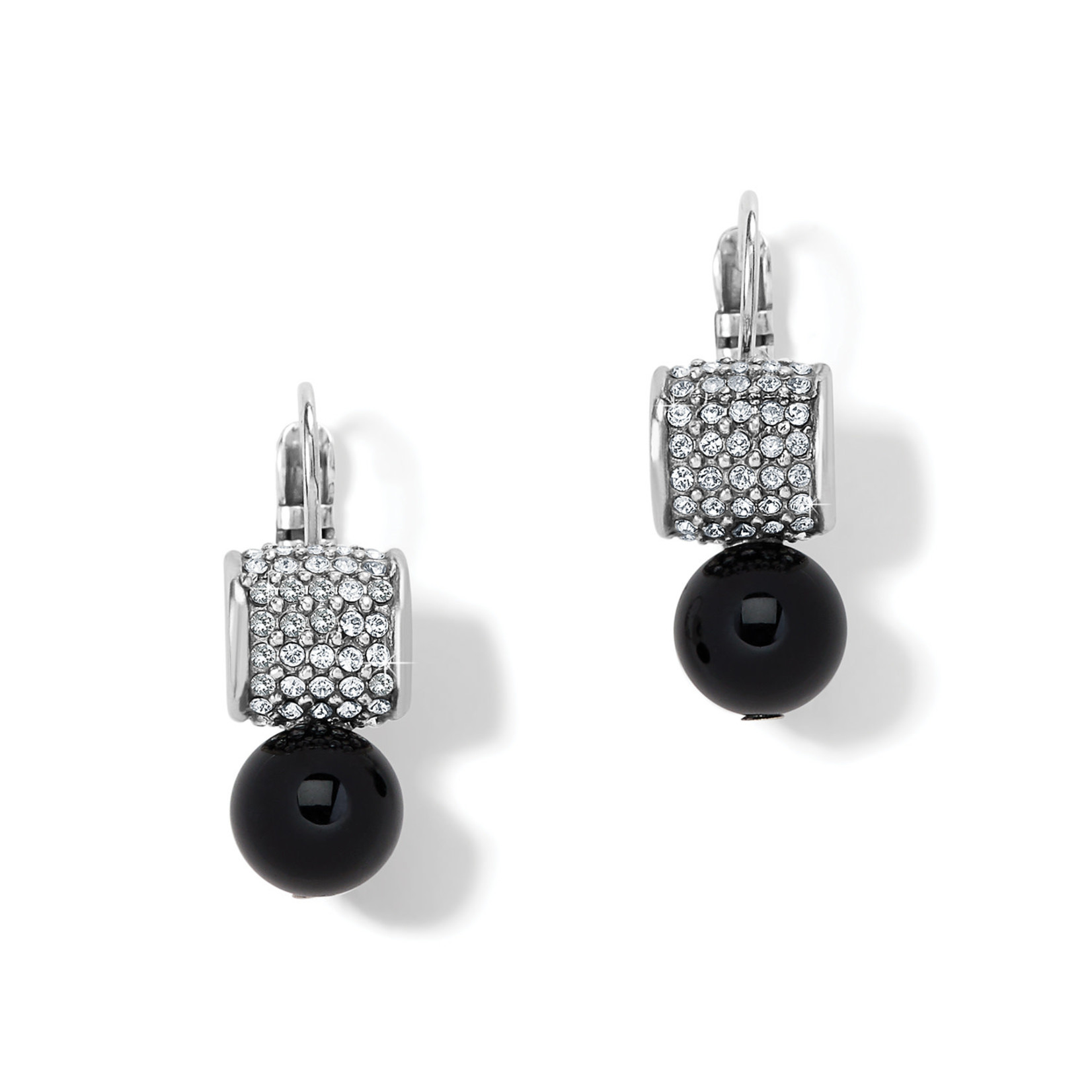 Brighton Meridian Black Bead Lever back Earrings