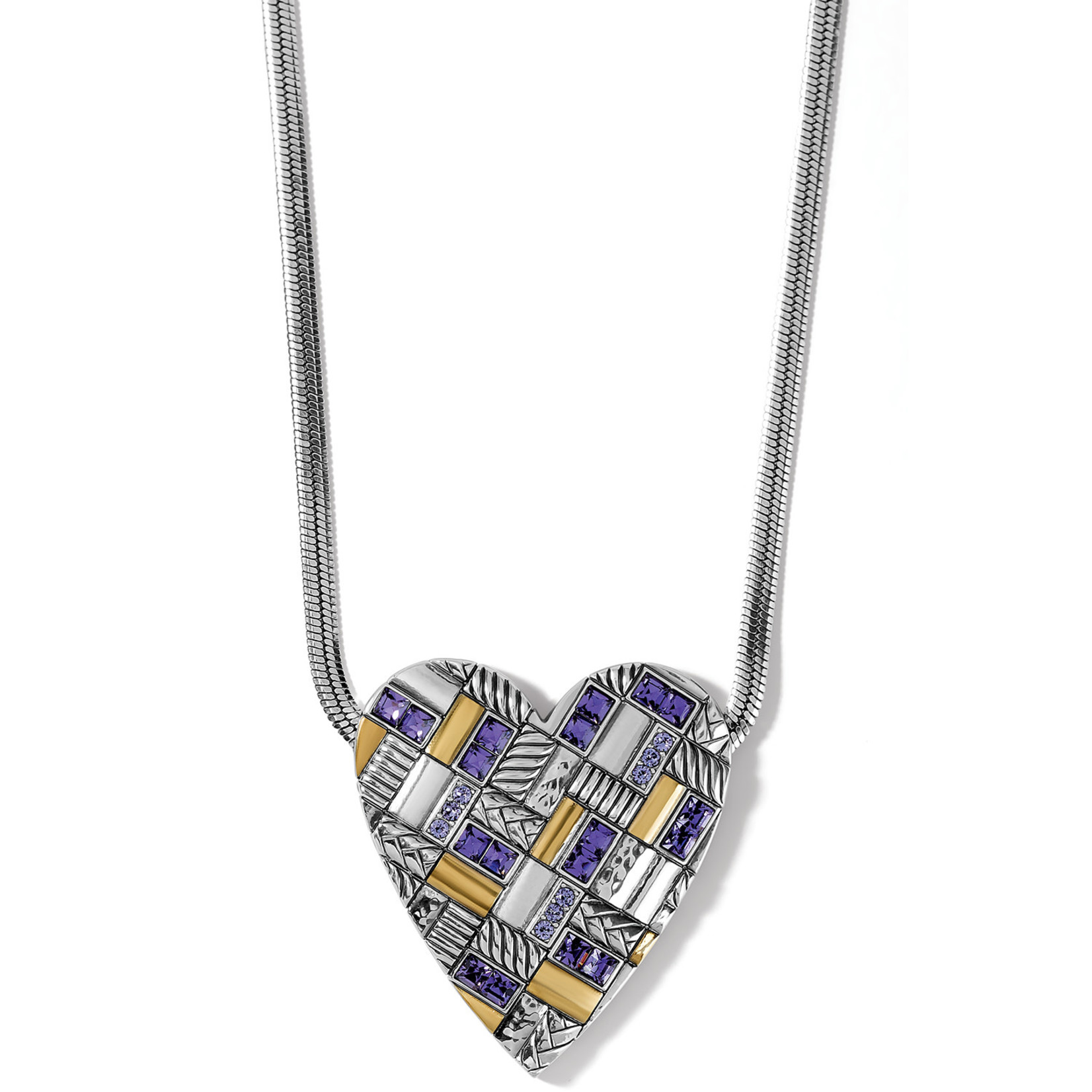 Brighton Tapestry Royal Heart Necklace