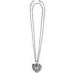 Brighton Adela Heart Crystal Convertible Necklace