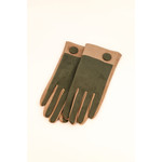 Powder Darcy Faux Suede Gloves in Olive