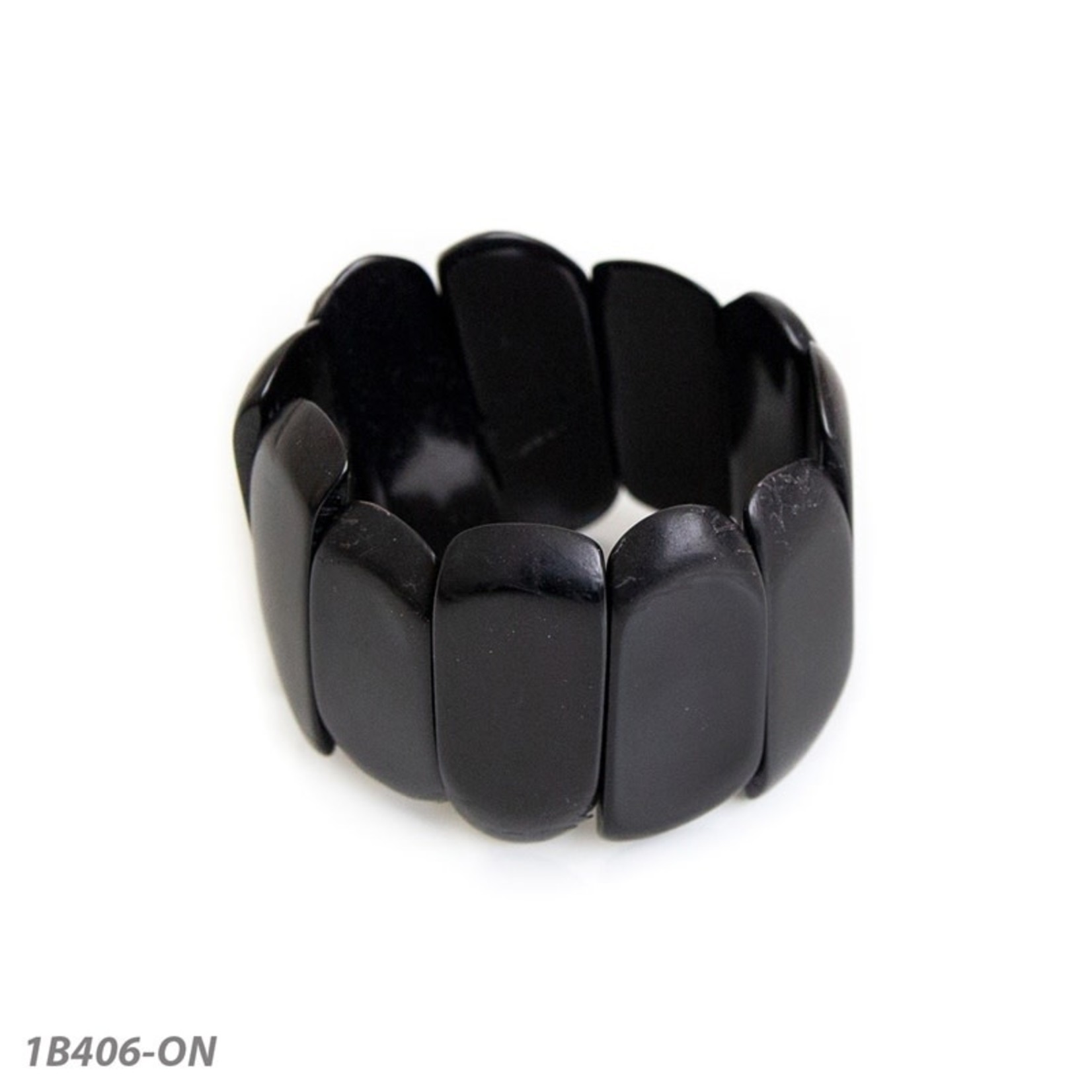 Organic Tagua Jewelry Pisa Bracelet in Onyx