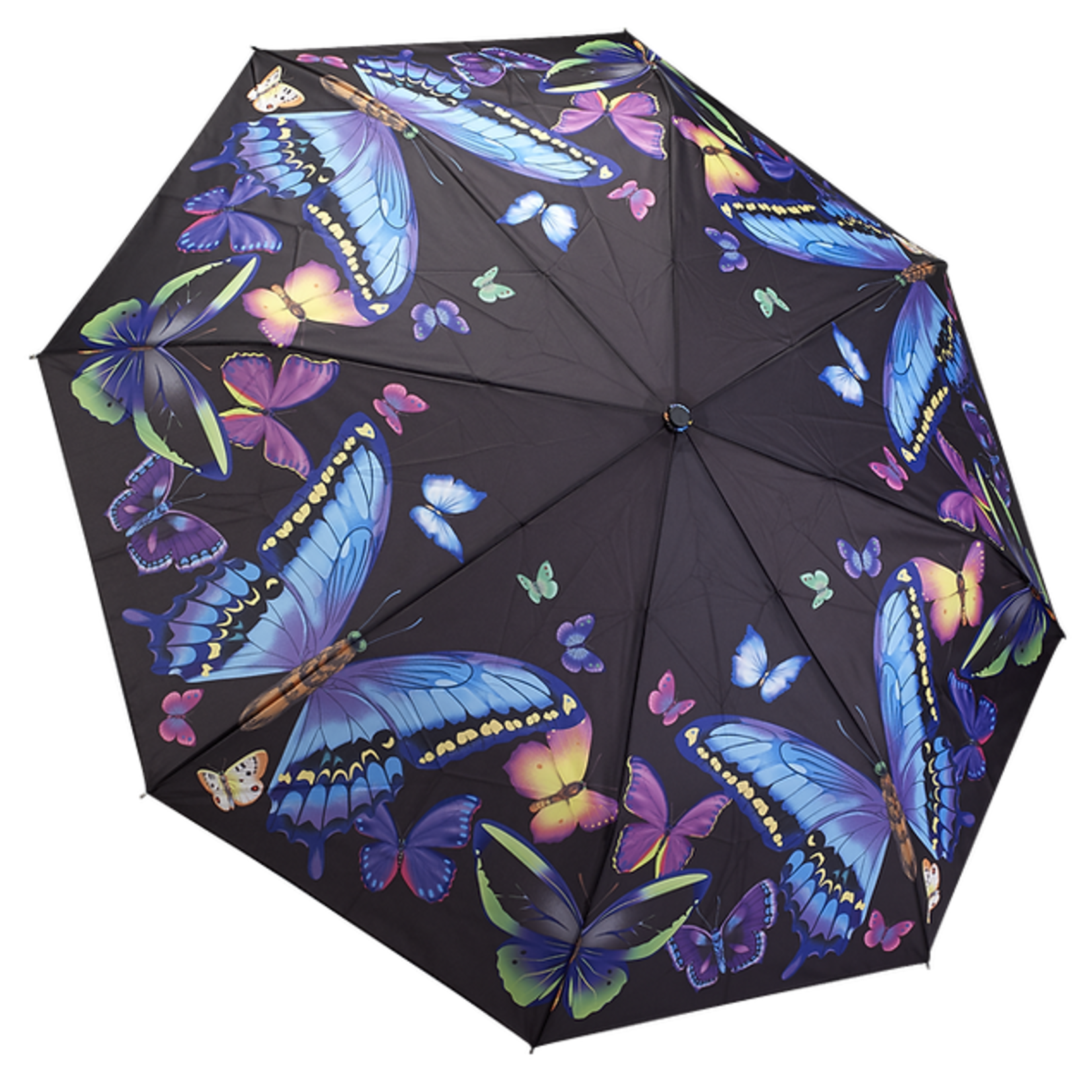 Moonlight Butterflies Folding Umbrella