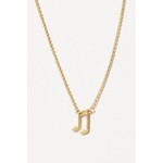 Spartina SLV Necklace 18” Music Lover/Note