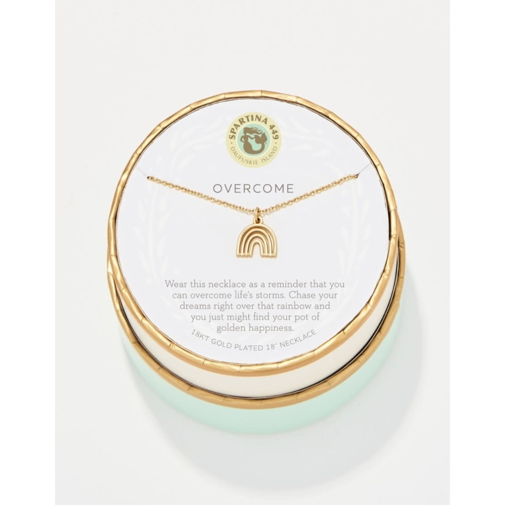 Spartina SLV Necklace 18” Overcome/Rainbow Gold