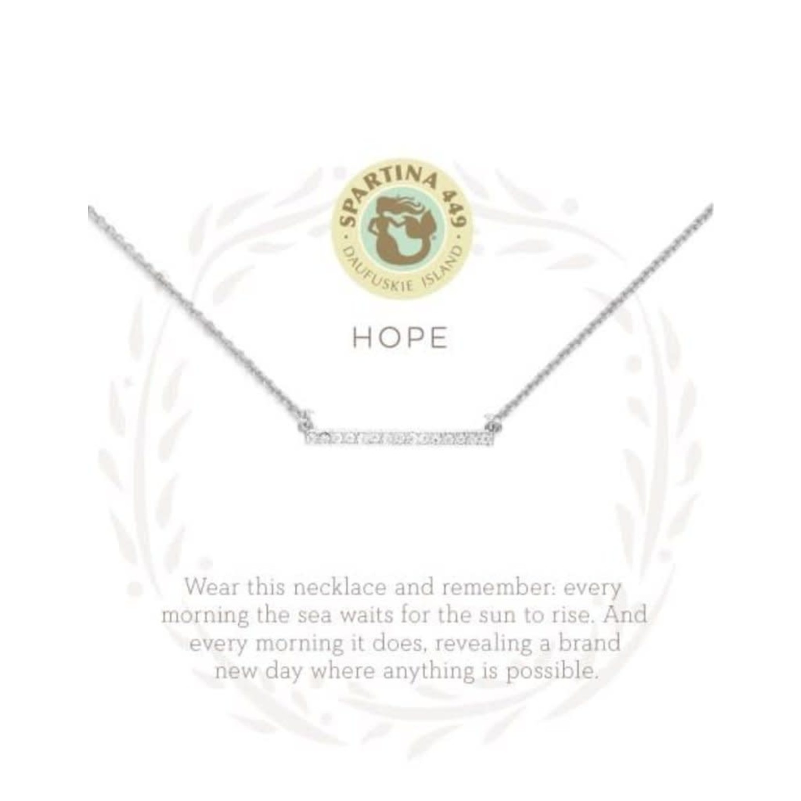Spartina Sea La Vie Necklace 18" Hope/Horizon Slvr