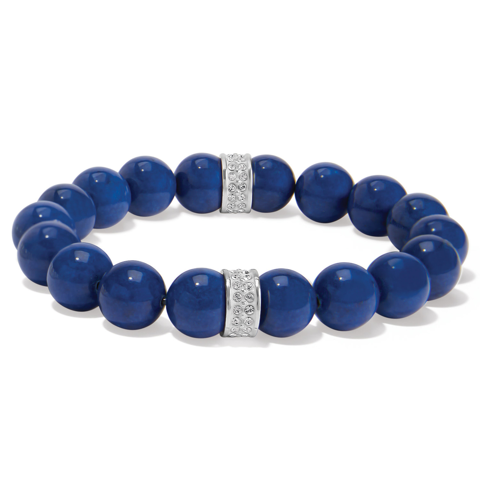 Brighton Meridian Petite Blue Beaded Stretch Bracelet