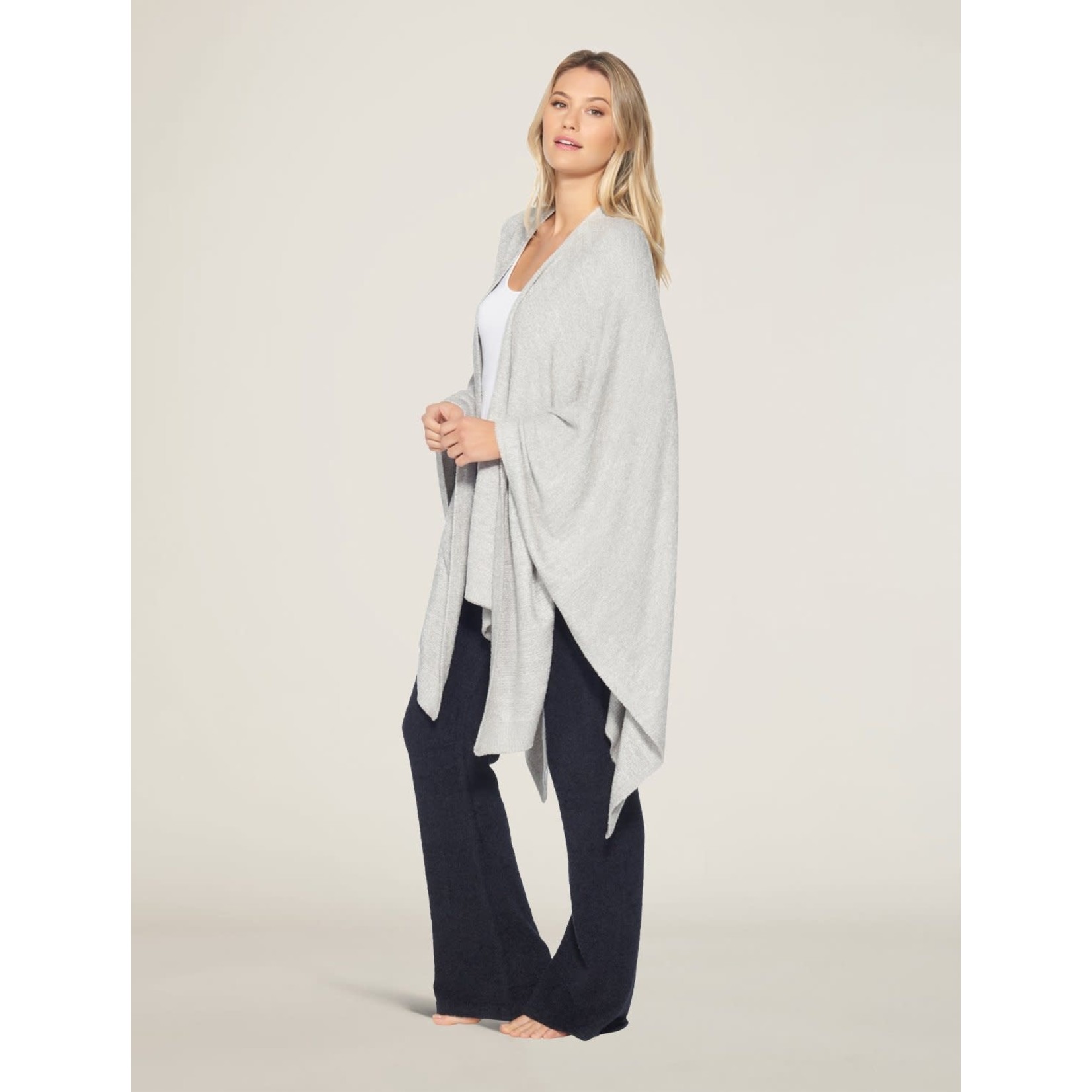 Barefoot Dreams CozyChic Lite Weekend Wrap in Pewter Pearl