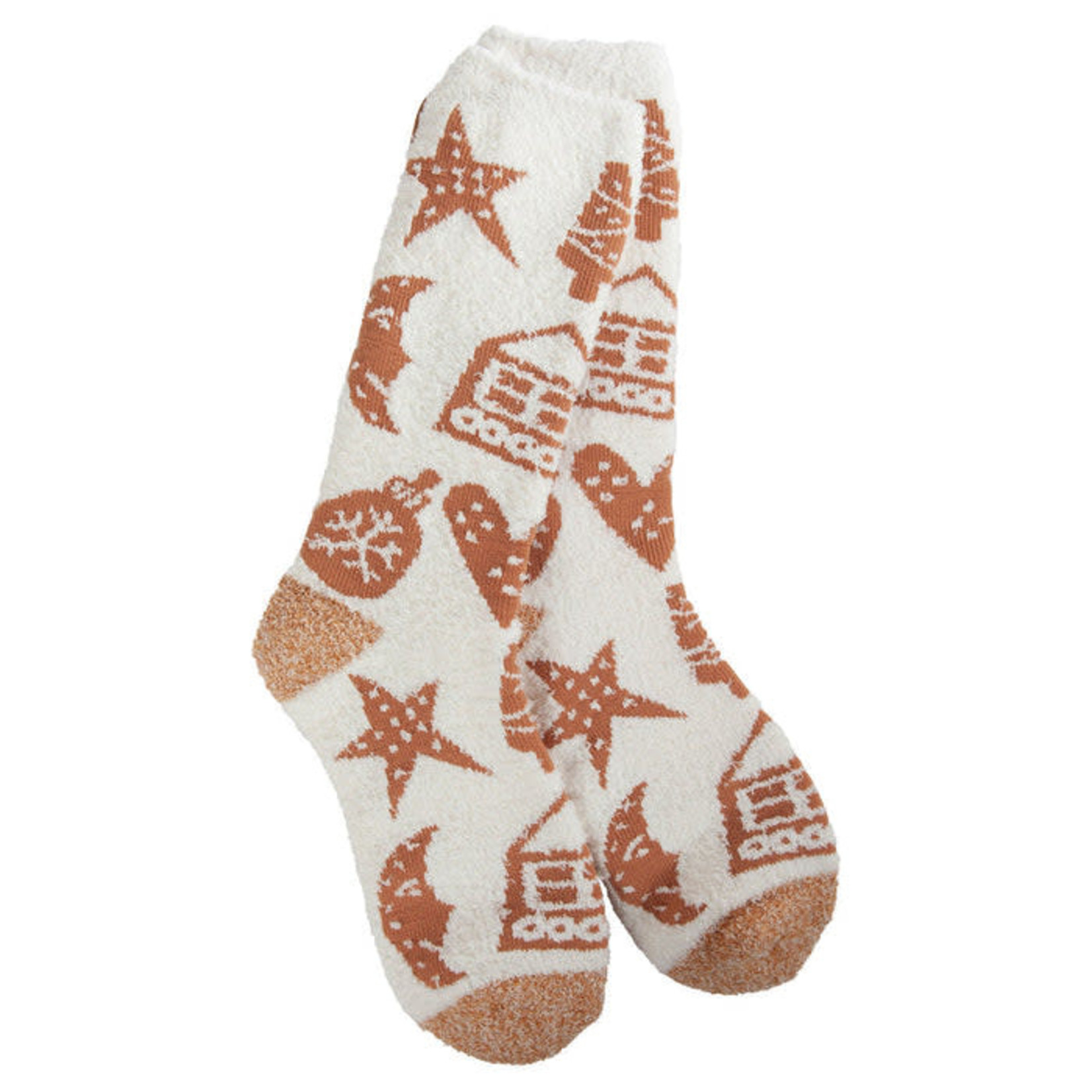 World's Softest Cozy Crew Socks- Gingerbread Cookies