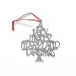 House of Morgan Pewter Handmade “A Very Merry Maryland Christmas” Pewter Ornament
