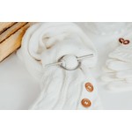 Handmade Pewter Scarf Ring & Pin