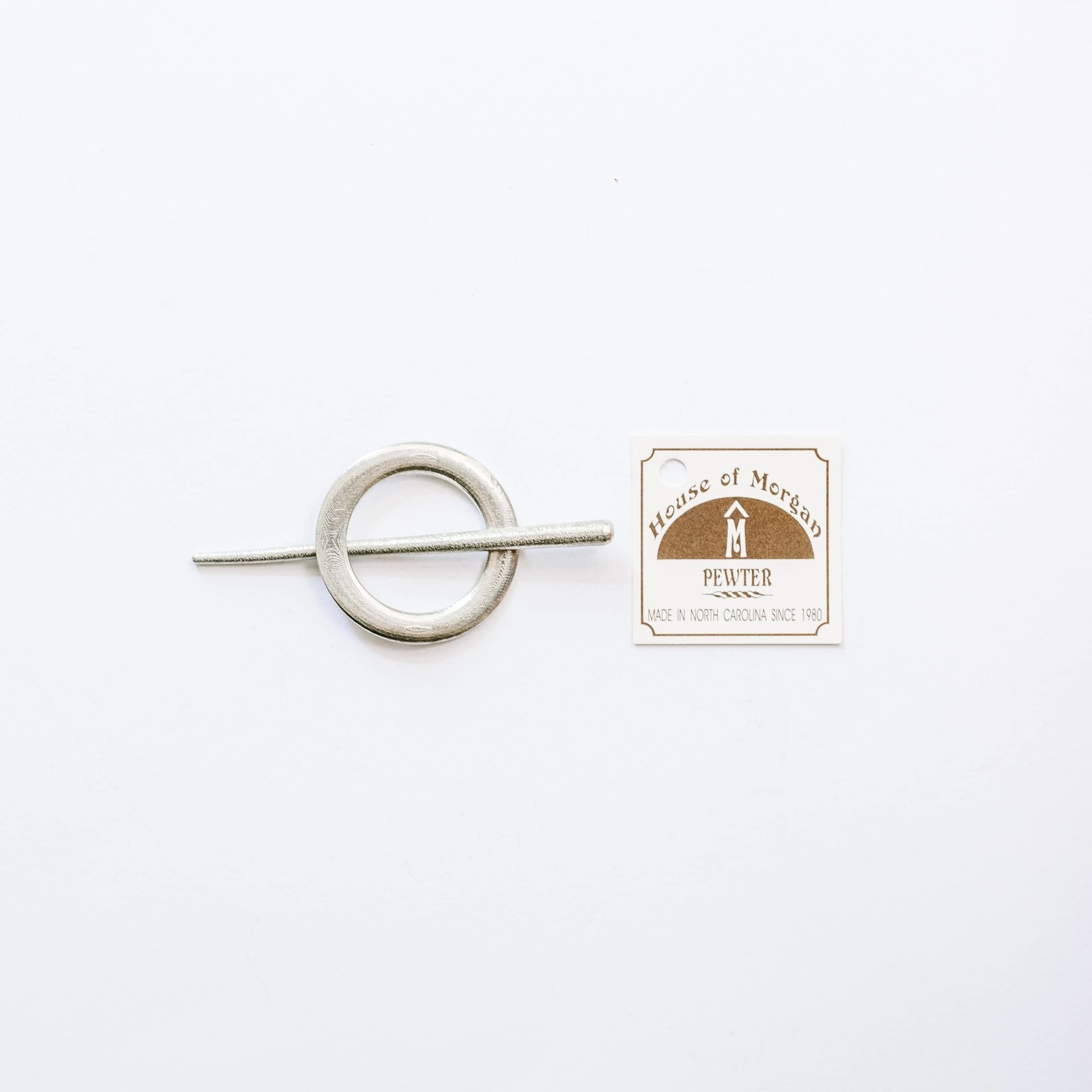 Handmade Pewter Scarf Ring & Pin