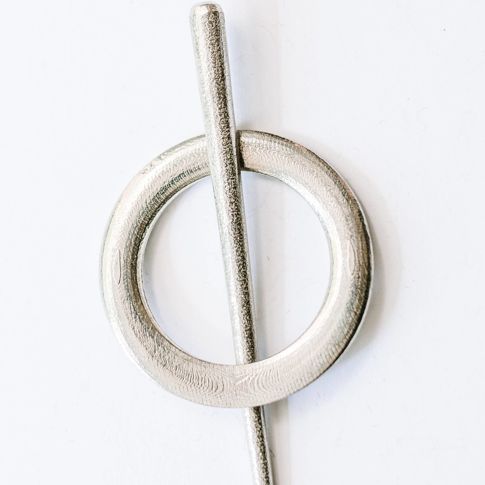 Handmade Pewter Scarf Ring & Pin