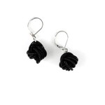 Sea Lily Black Piano Wr Knot Earrings