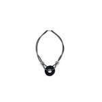 Sea Lily Multi Strand PW Necklace with Black Lava Disc