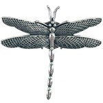 Magic Scarf Silver Dragonfly Magnetic Brooch