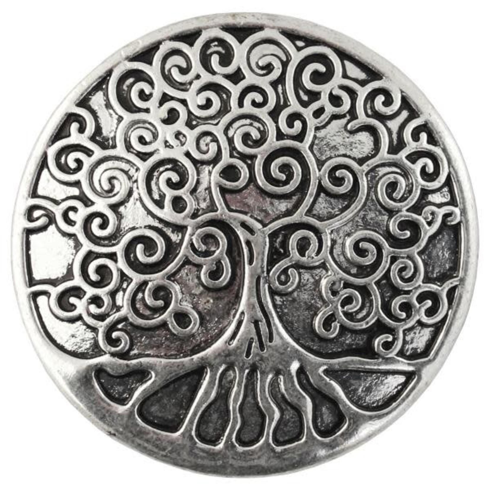 Silver Tree of Life Magnetic Brooch