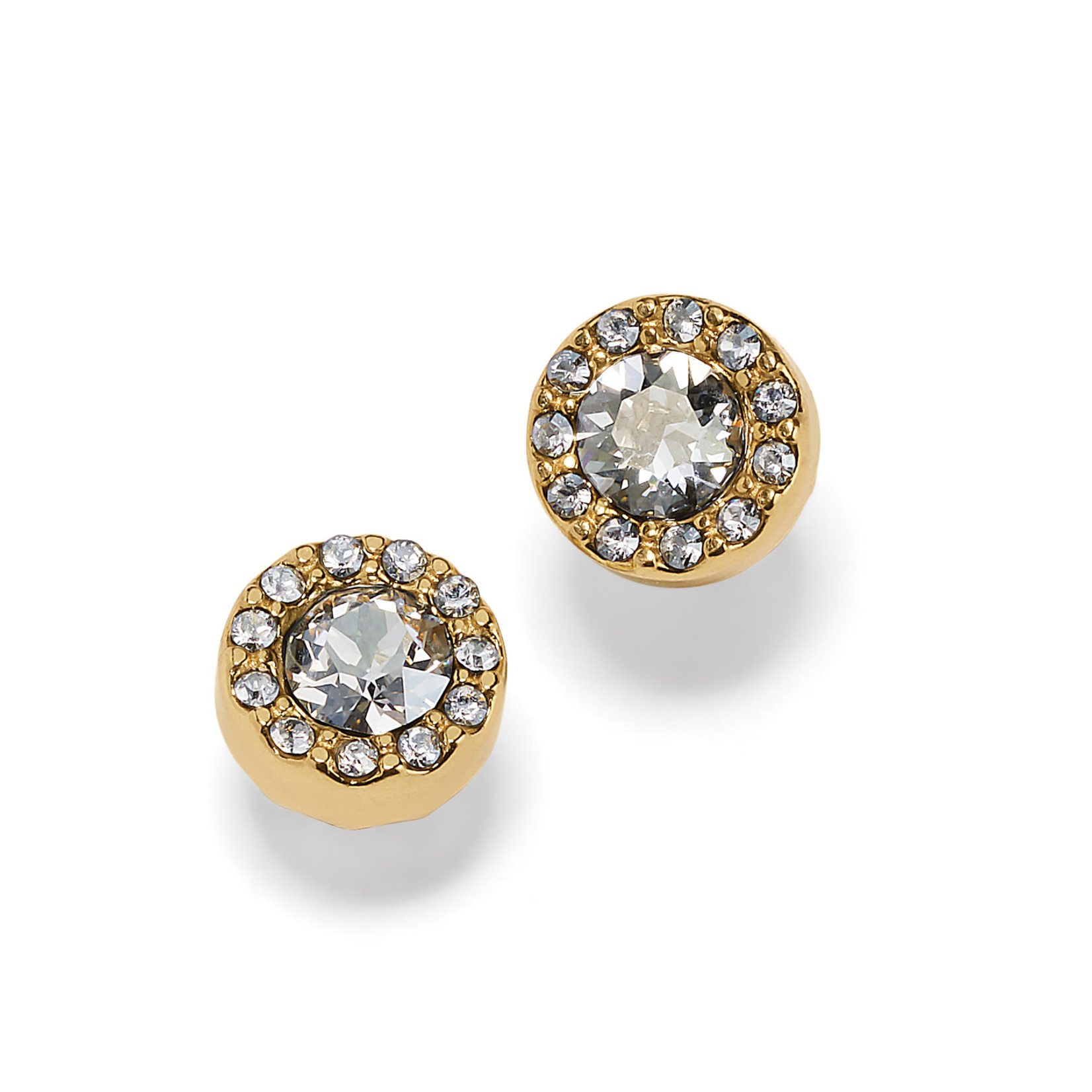 Brighton Illumina Solitaire Gold Post Earring
