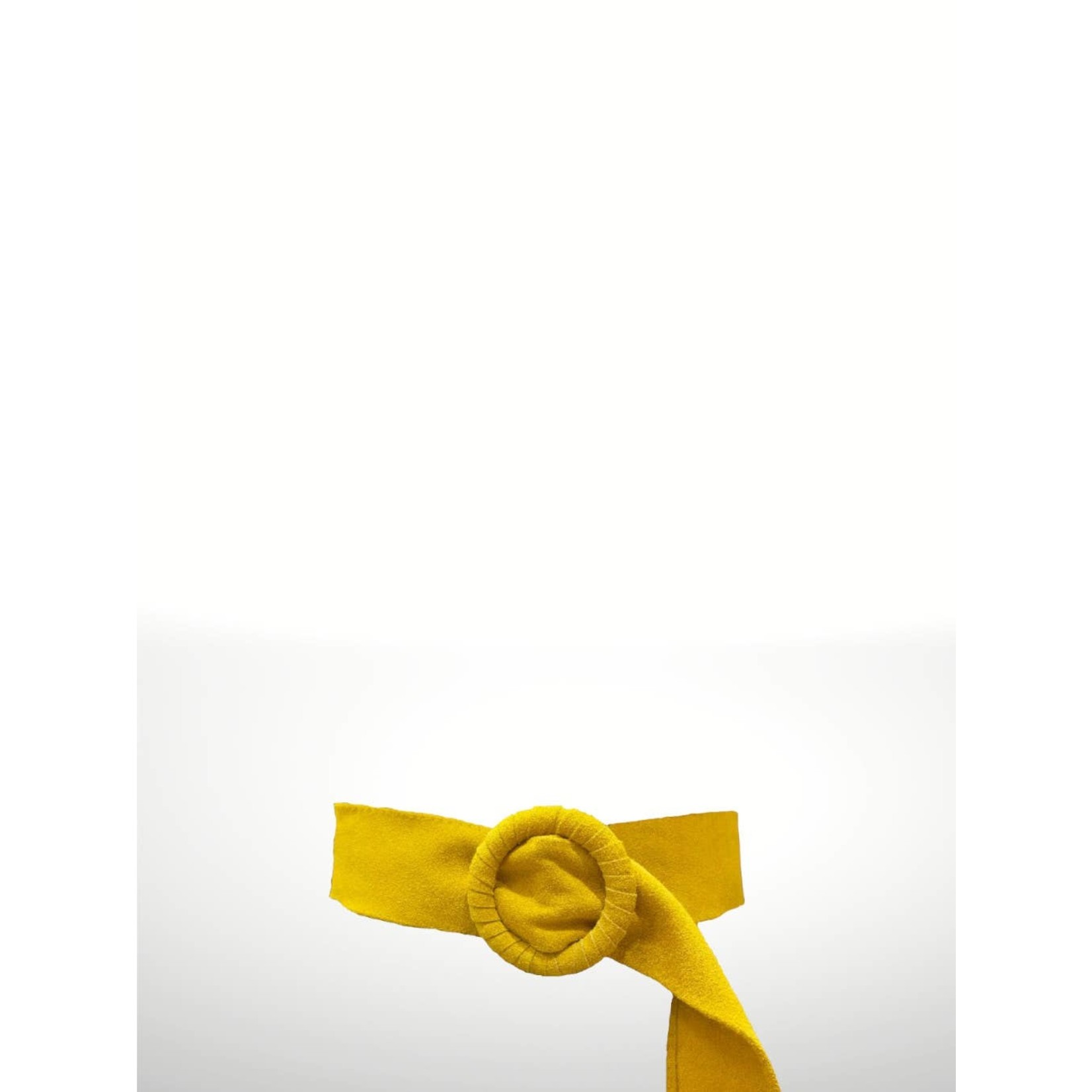 Nivea Italian Made Suede Leather Belt in Cowboy Blue