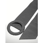 Italian’s Leather Nivea Italian Made Suede Leather Belt in Grey