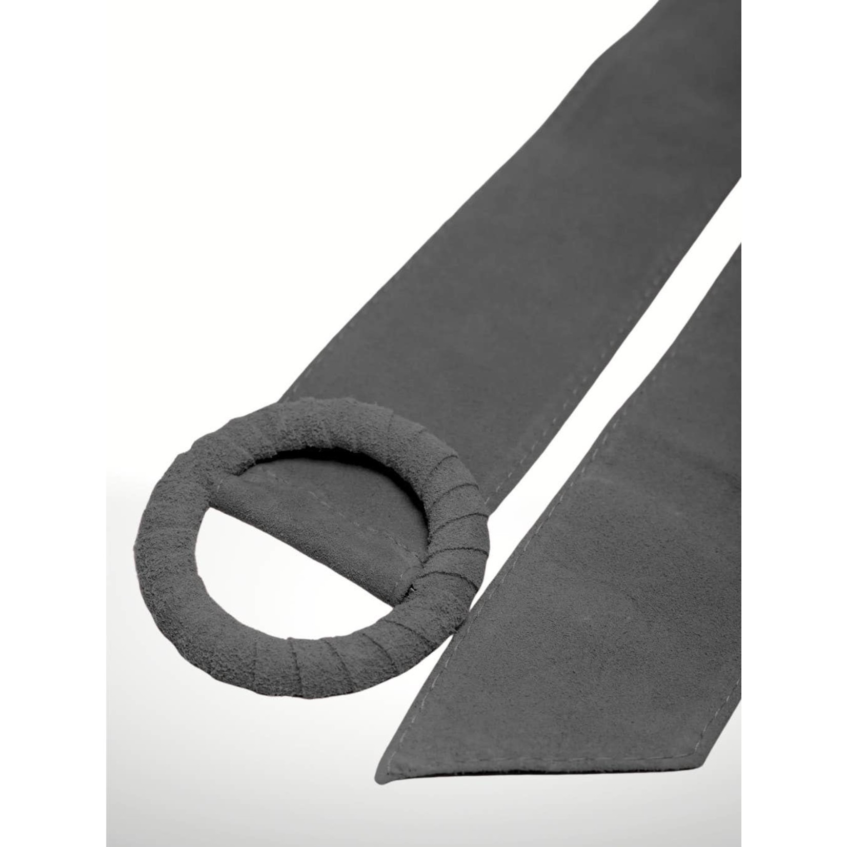 Italian’s Leather Serraje Nivea Suede Leather Belt in Grey