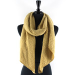 Pretty Persuasions Poly Fuzzy Scarf in Mustard