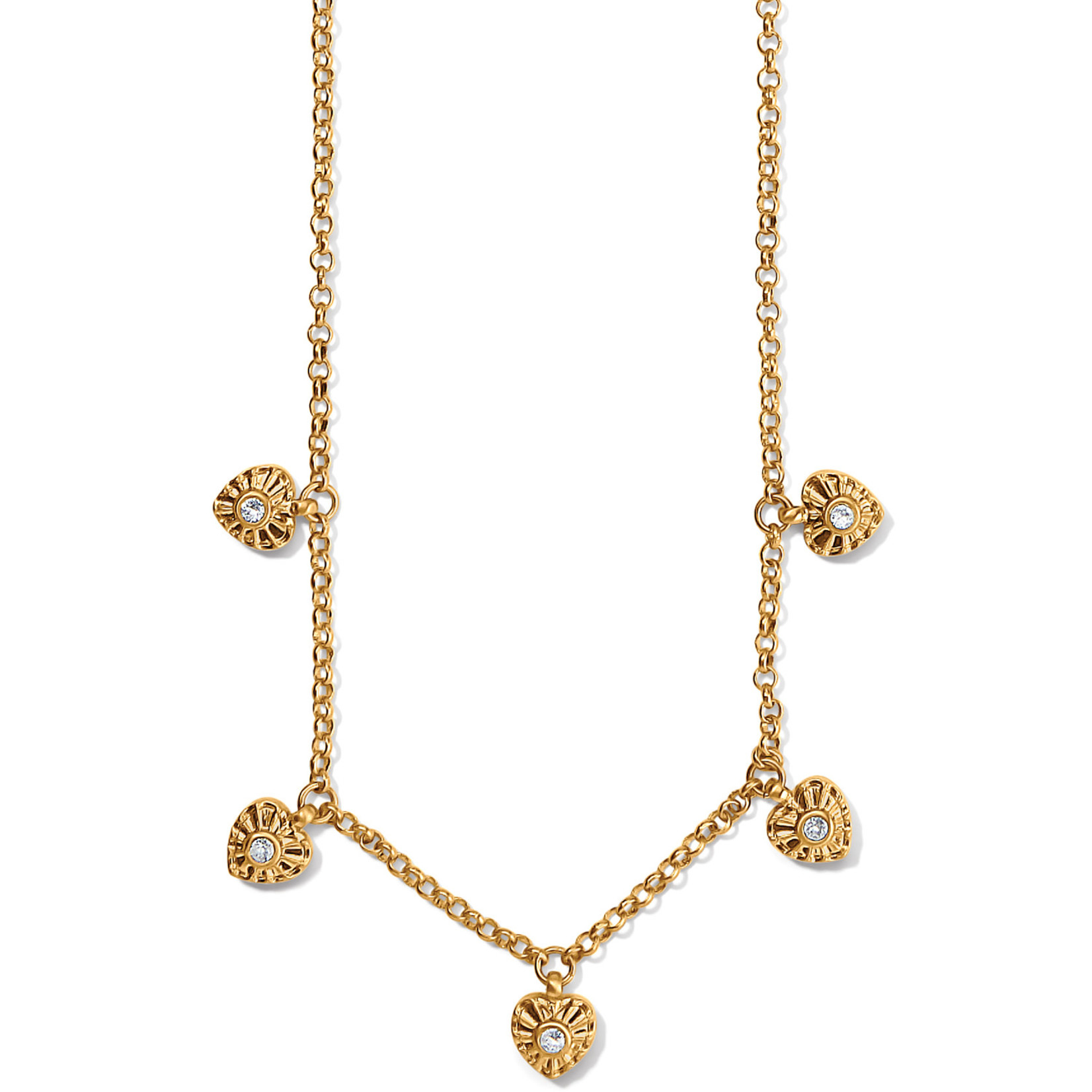 Brighton Esprit Heart Station Necklace