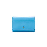 HOBO Jill Trifold Wallet in Tranquil Blue