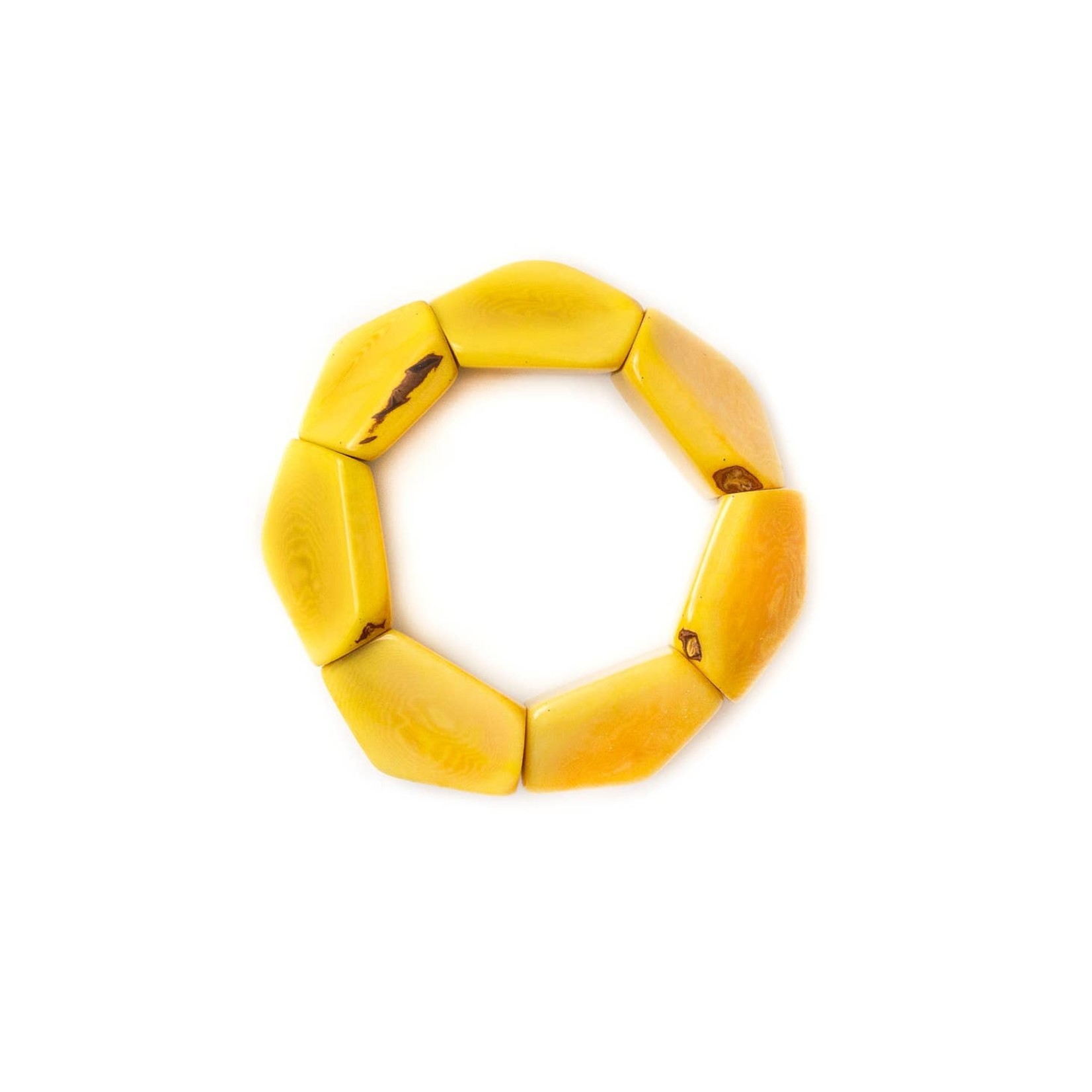 Organic Tagua Jewelry Fabiano Tagua Bracelet in Yellow