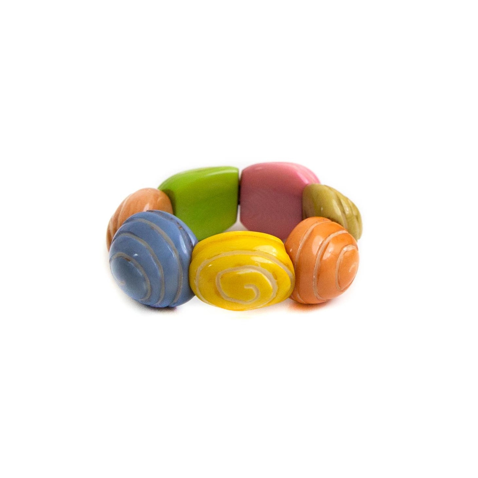 Organic Tagua Jewelry Marbella Tagua Bracelet in Multi