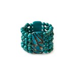 Organic Tagua Jewelry Merida Tagua Bracelet in Turquoise