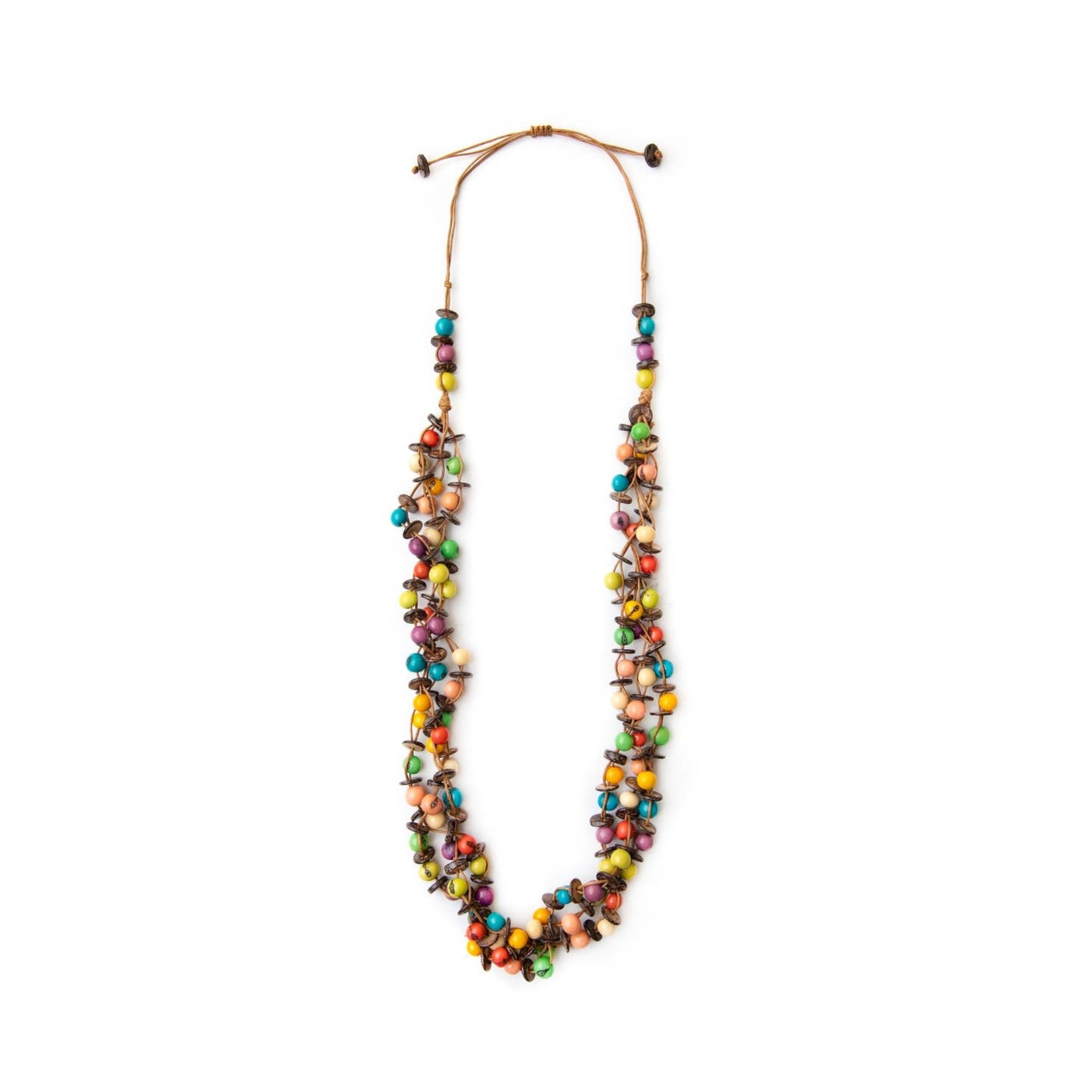 Organic Tagua Jewelry Guadalupe Tagua Necklace in Multi